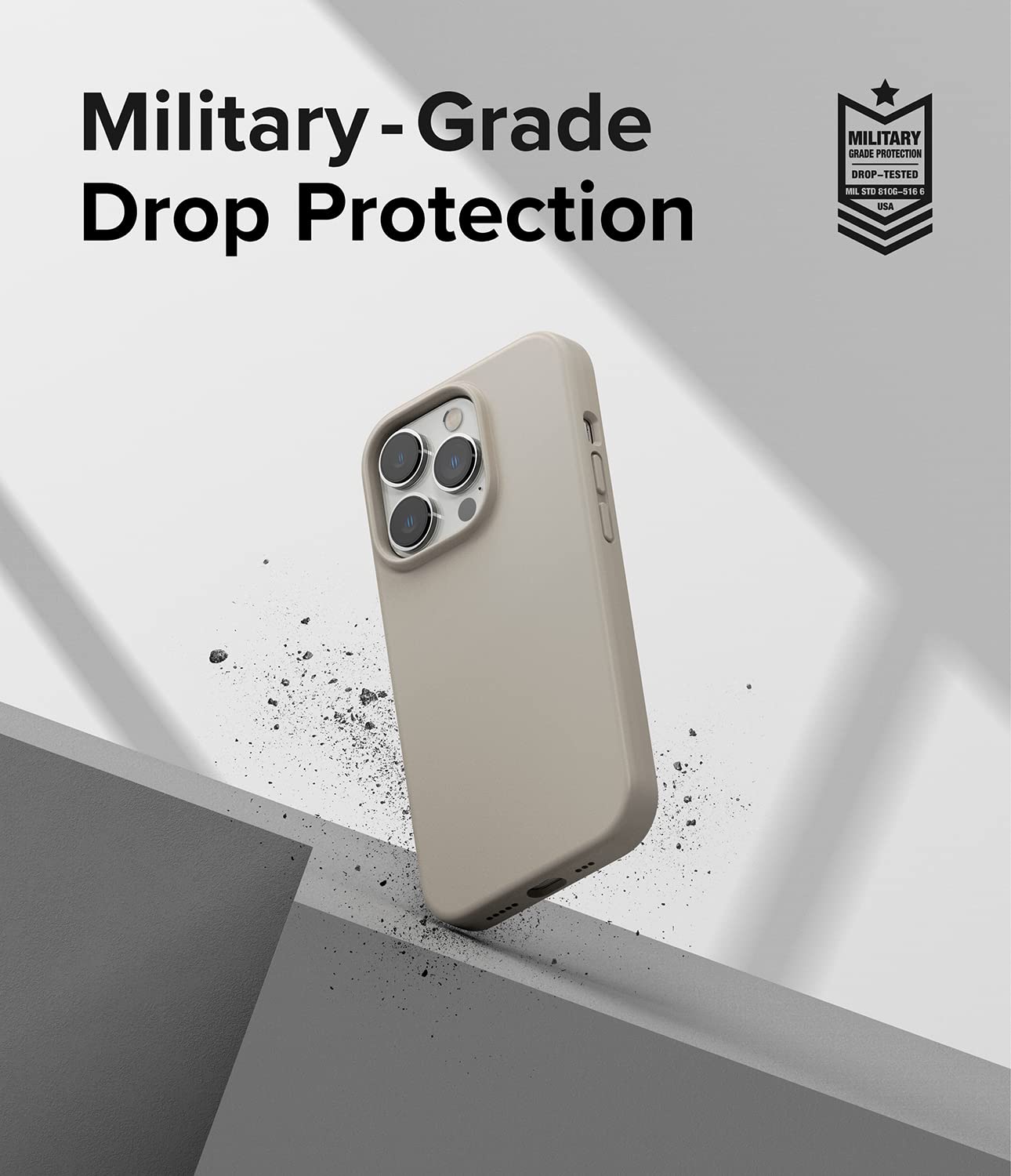 (Refurbished) Apple iPhone 14 Pro Back Cover Case | Silicone - Sand Stone
