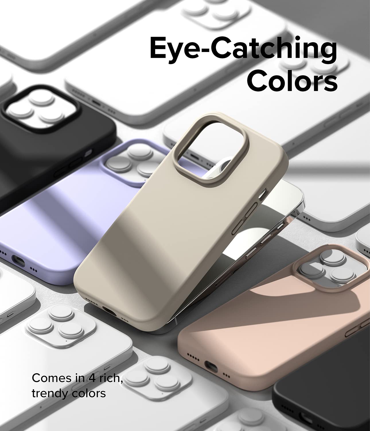 (Refurbished) Apple iPhone 14 Pro Back Cover Case | Silicone - Sand Stone