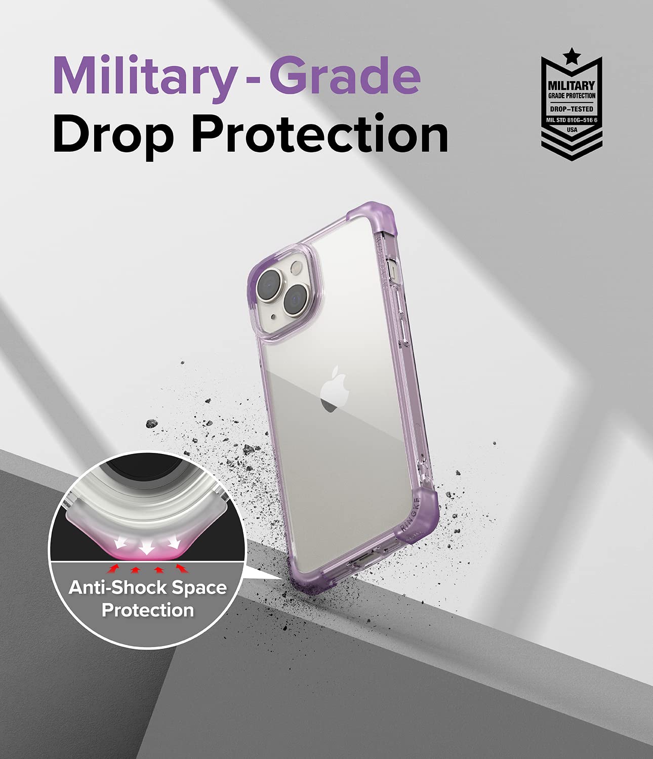 (Refurbished) Apple iPhone 14 Fusion Bumper - Clear Purple