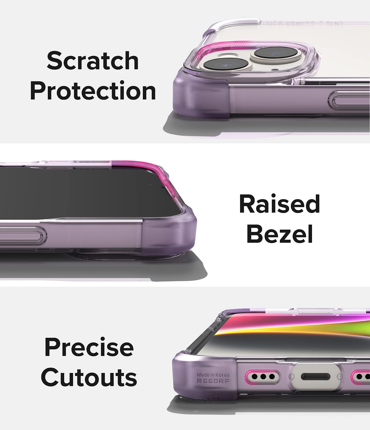 (Refurbished) Apple iPhone 14 Fusion Bumper - Clear Purple