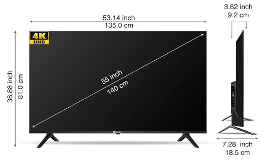 55 Inches 4K Ultra HD Certified Android LED TV (Refurbished)