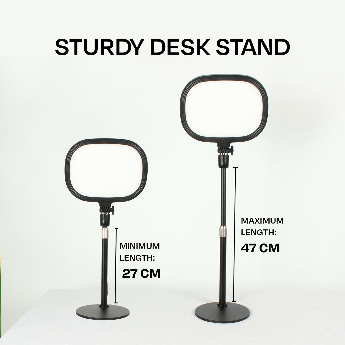 Kreo Slab Key Light Video Light Adjustable Photography Fill Light Five Color Temperatures 3200K-5600K Adjustable Brightness 1455 Lumens 120 Light Beads CRI 95+ with Extendable Light Stand for Video