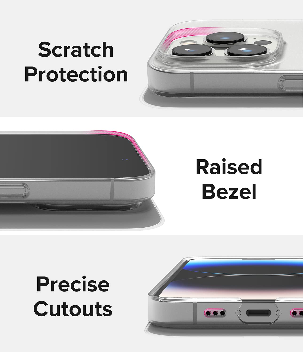 (Refurbished) Apple iPhone 14 Pro Back Cover Case | Slim - Matte Clear