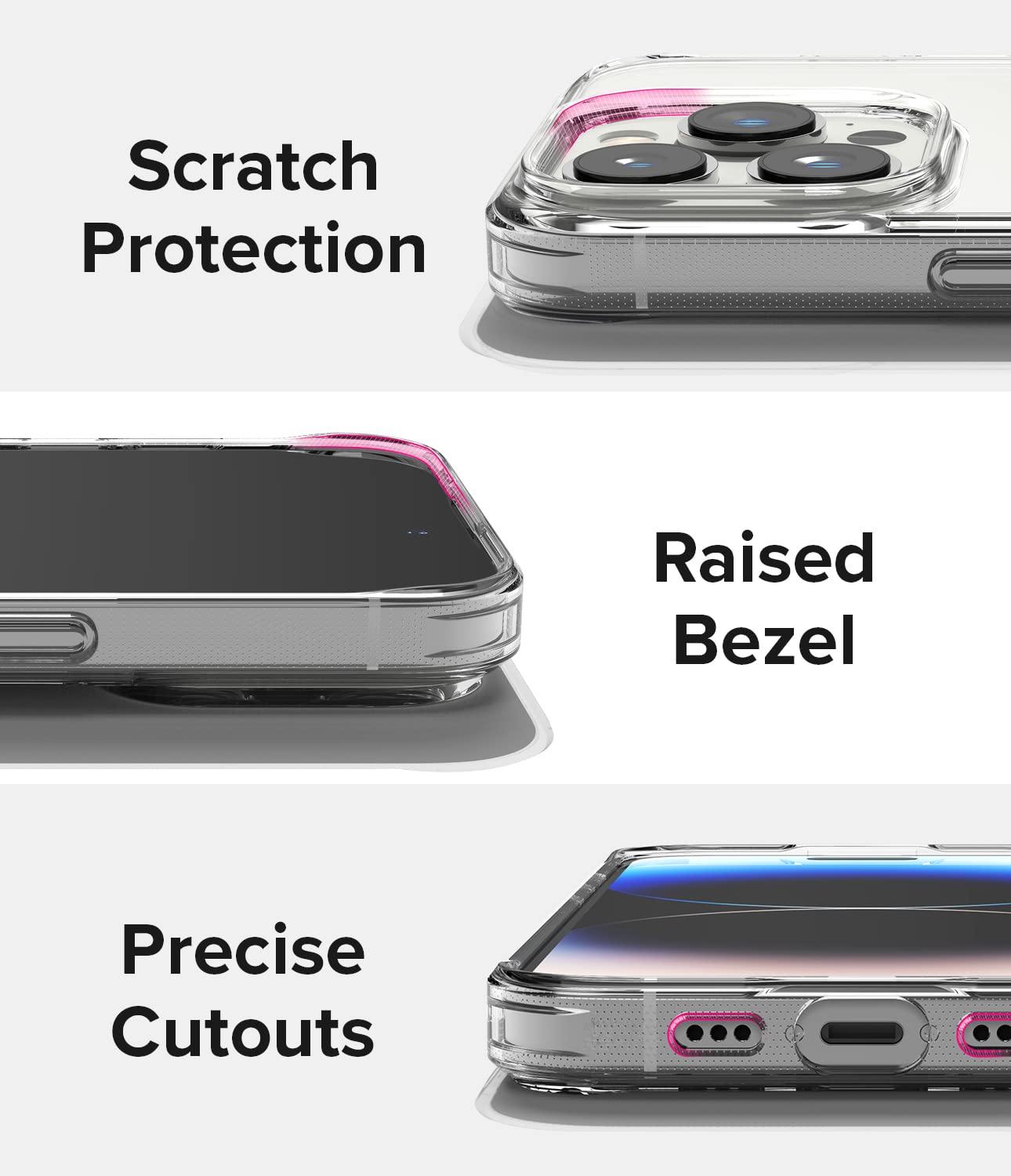 (Refurbished) Apple iPhone 14 Pro Back Cover Case | Fusion - Clear