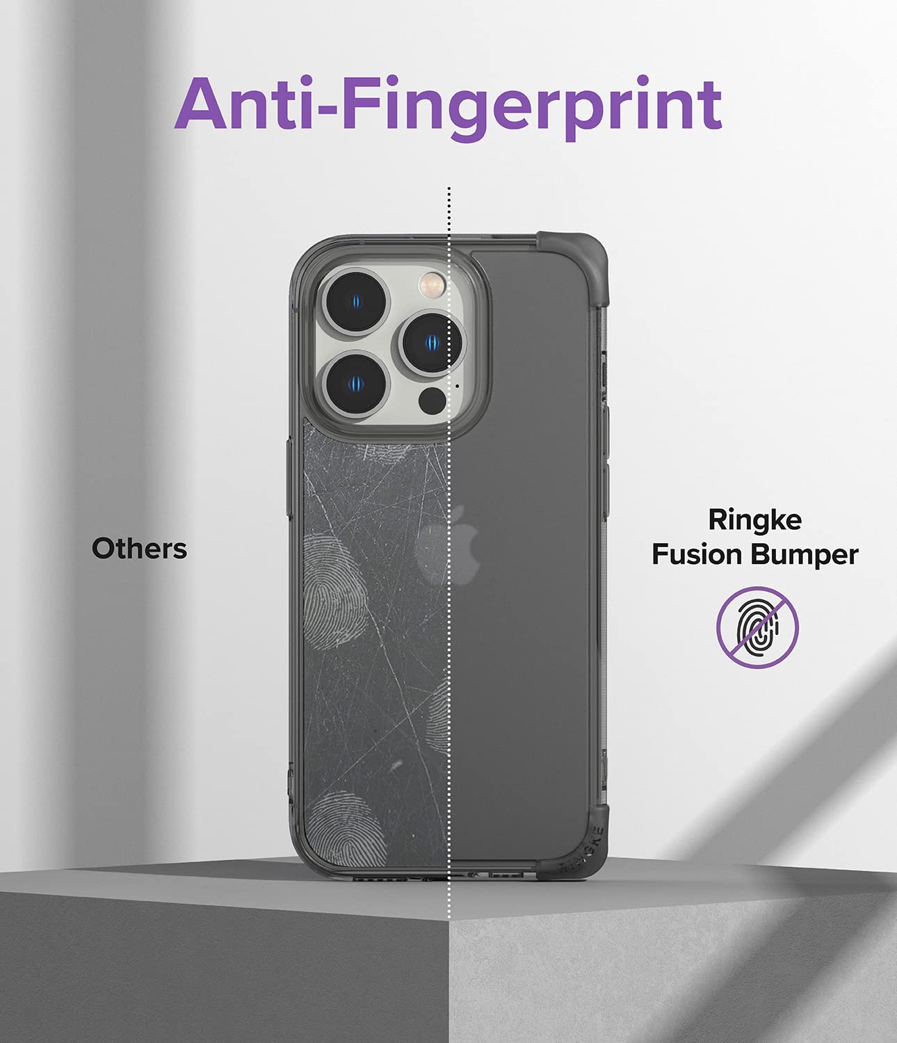 (Refurbished) Apple iPhone 14 Pro Back Cover Case | Fusion Bumper - Clear Black