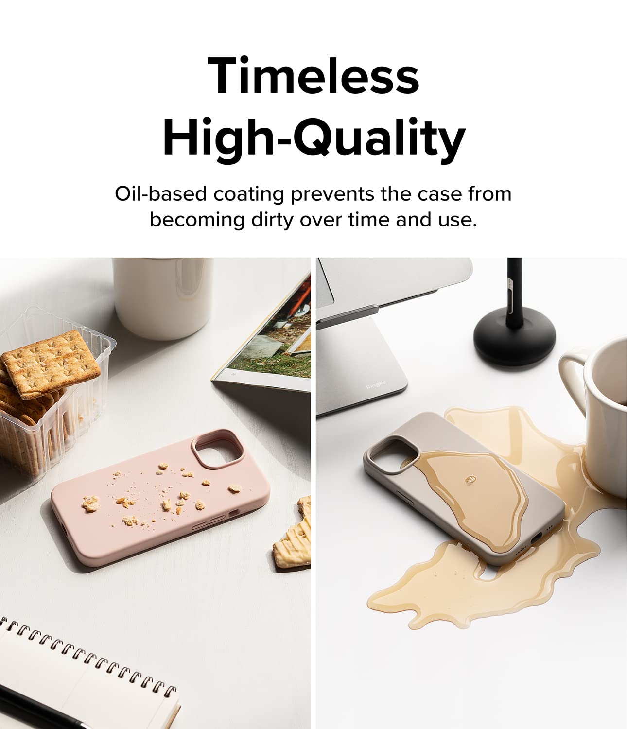 (Refurbished) Apple iPhone 14 Pro Max Back Cover Case | Silicone - Sand Stone