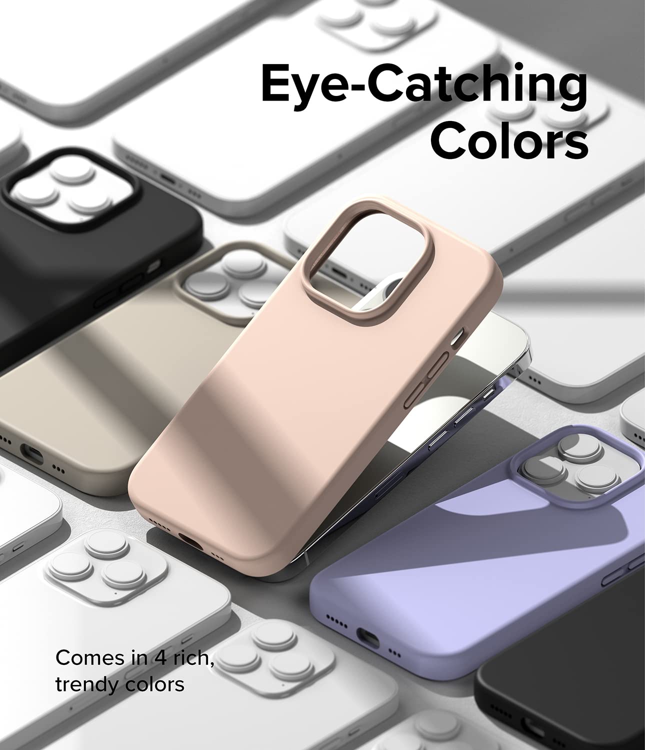 (Refurbished) Apple iPhone 14 Pro Max Back Cover Case | Silicone - Pink Sand