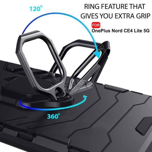 OnePlus Nord CE 4 Lite Heavy-Duty Tough Armor Bumper Case
