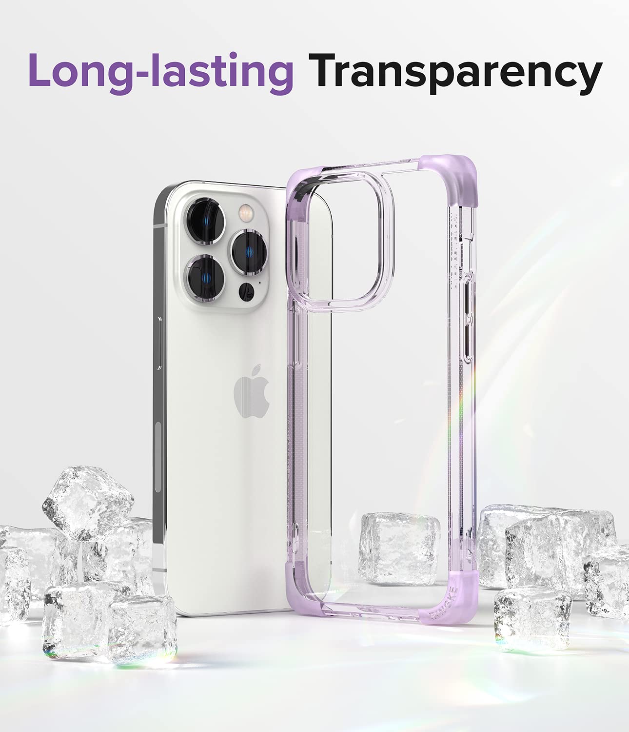 (Refurbished) Apple iPhone 14 pro Fusion Bumper - Clear Purple