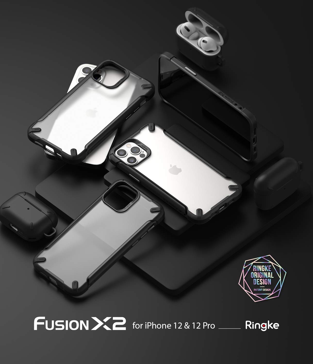 (Refurbished) Apple iPhone 12 / 12 Pro Fusion X2 Matte Black