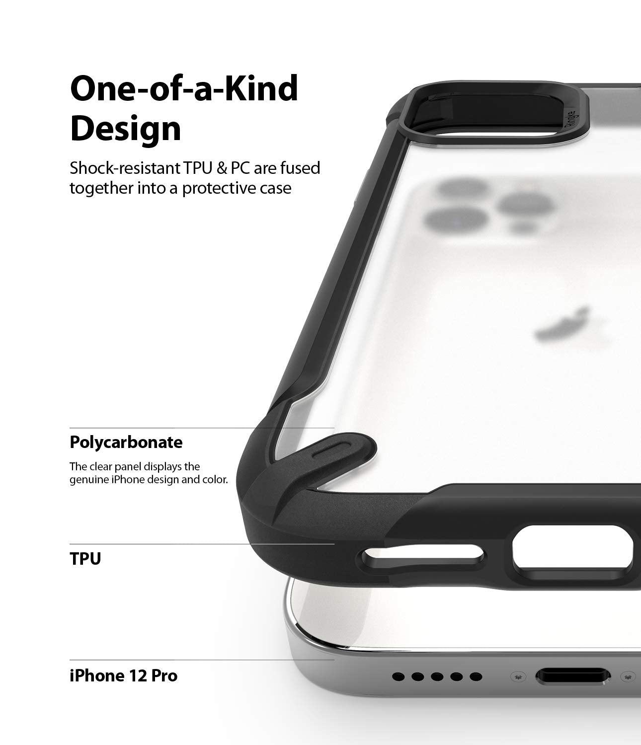 (Refurbished) Apple iPhone 12 / 12 Pro Fusion X2 Matte Black