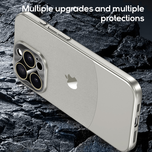 Executive Matte Leather Armor Case - iPhone