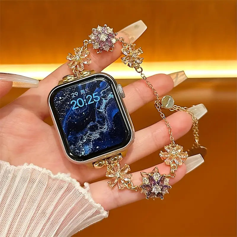 Chic Floral Spinner Bracelet Band