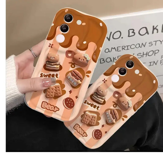 Caramel Teddy Shell Phone Case - Samsung