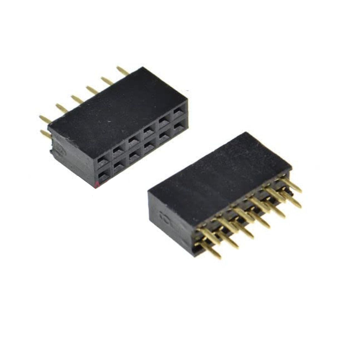 Female Berg Strip 2.54mm Straight Header Pin
