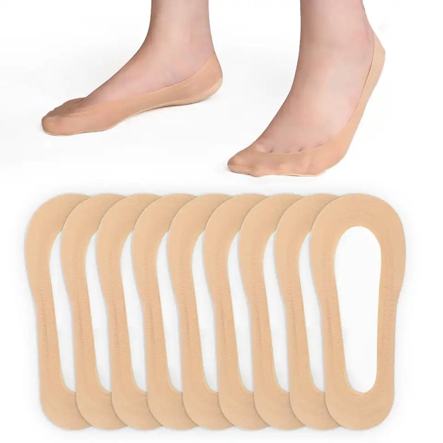 Women Low Cut Socks Non Slip with 100% Cotton Nylon Material