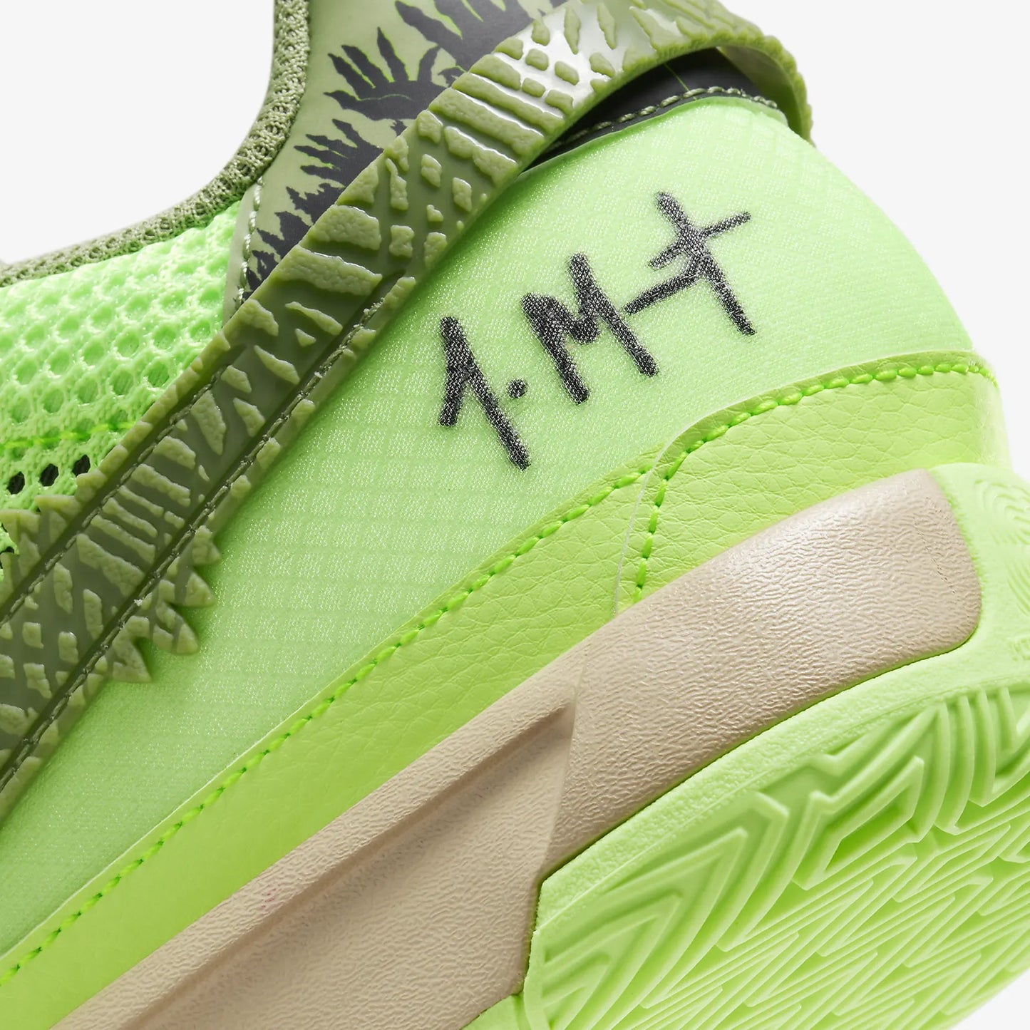 Nike | JA 1 NRG EP { LIME BLAST/OIL GREEN-BLACK-HEMP