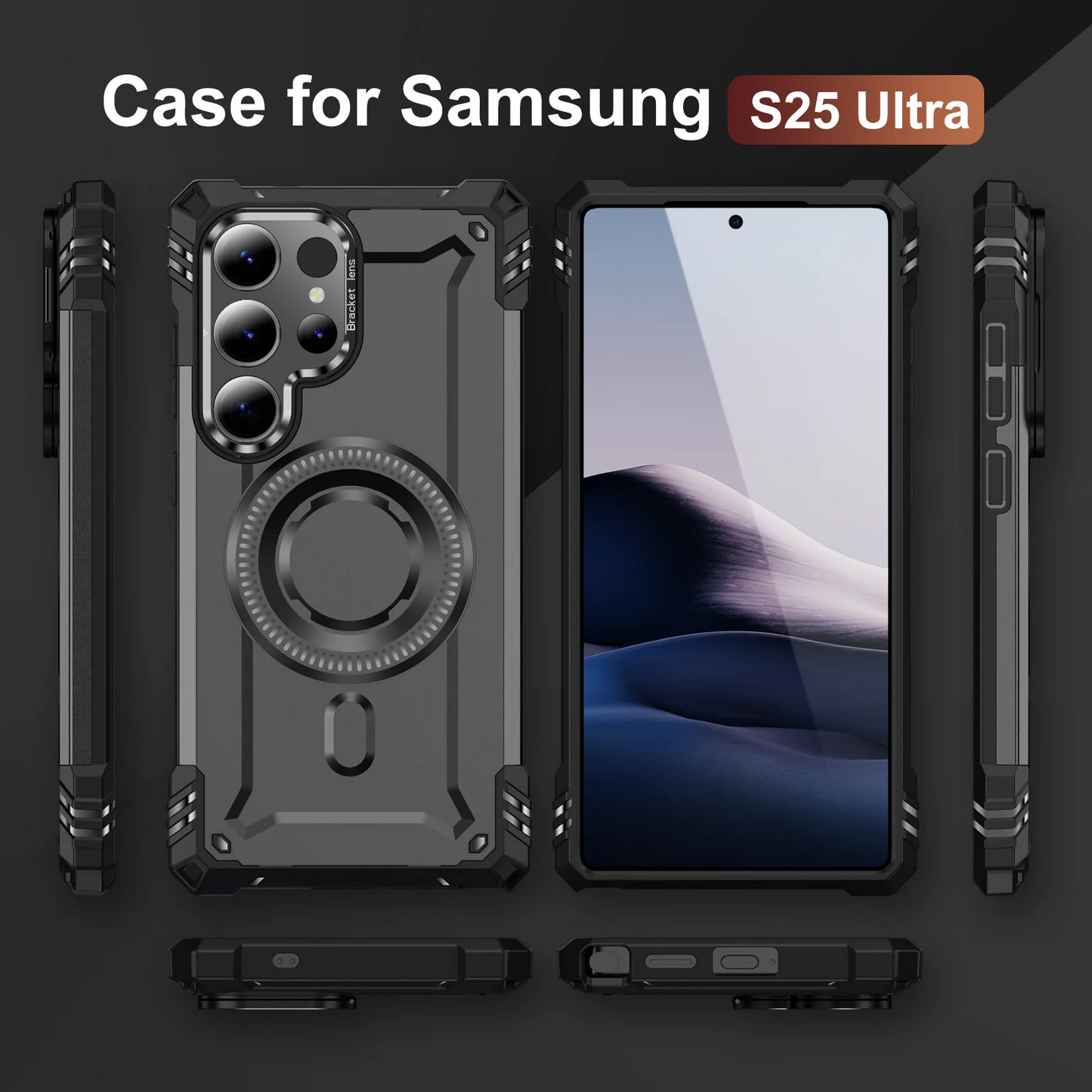 Rugged View Camera Stand Protective Case-Samsung
