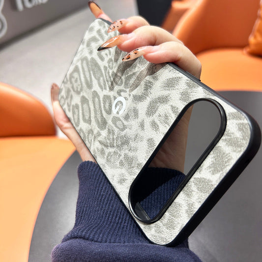 Stylish Leather Leopard Print Case - Google Pixel