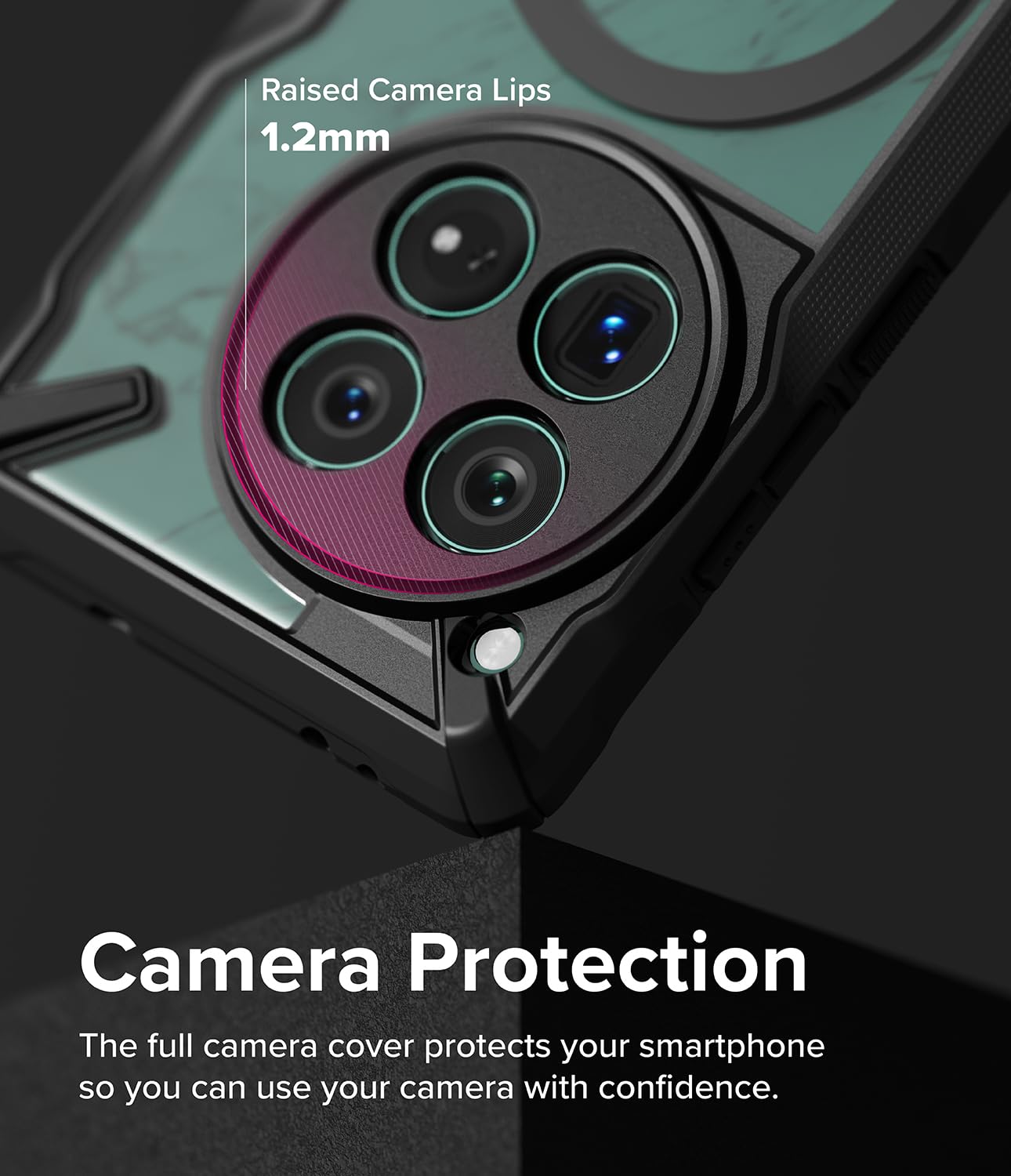 (Refurbished) Ringke OnePlus 12 Back Cover Case Fusion-X Magnetic Matte - Matte Black