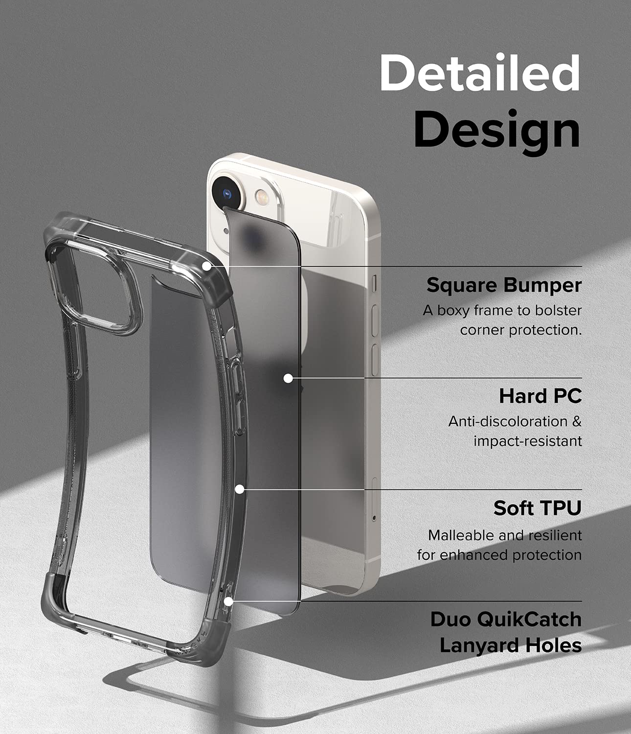 (Refurbished) Apple iPhone 14 Plus Fusion Bumper - Clear Black