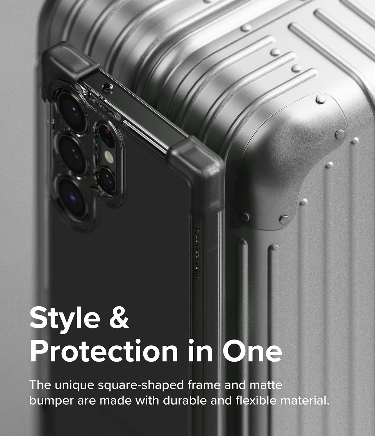 (Refurbished) Samsung Galaxy S23 Ultra Fusion Bumper - Matte Smoke Black