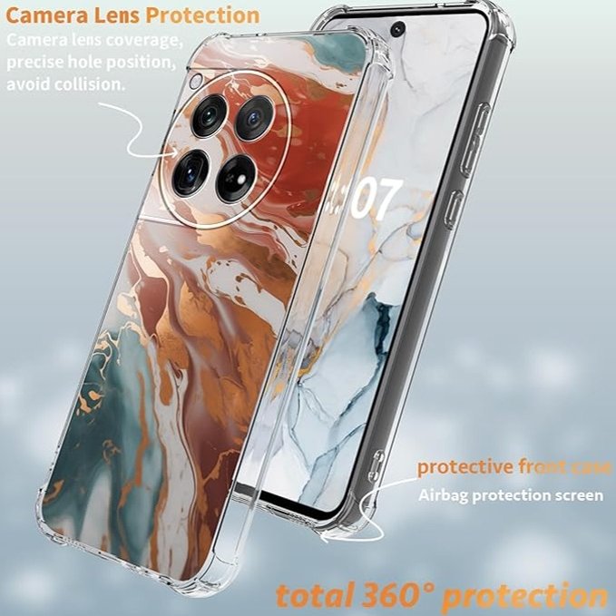 Elegant Marble Clear Protective Case - OnePlus