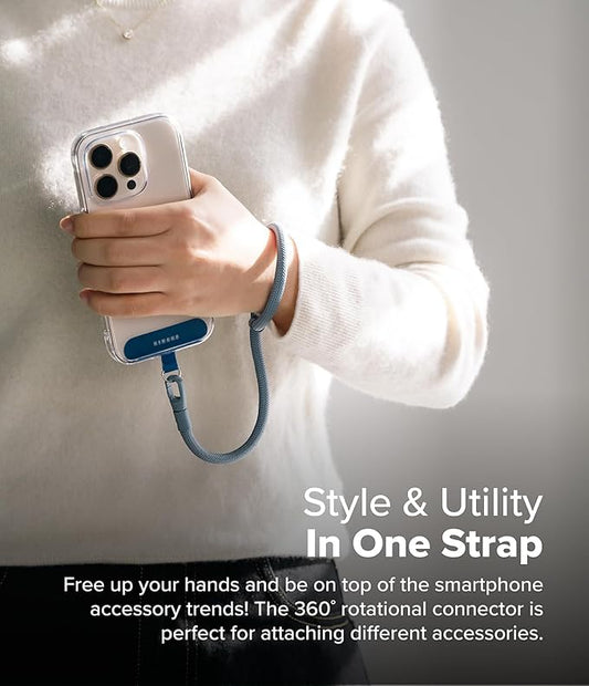 Holder Link Flow Adjustable Hand P-Type Strap with Patch - Urban Blue