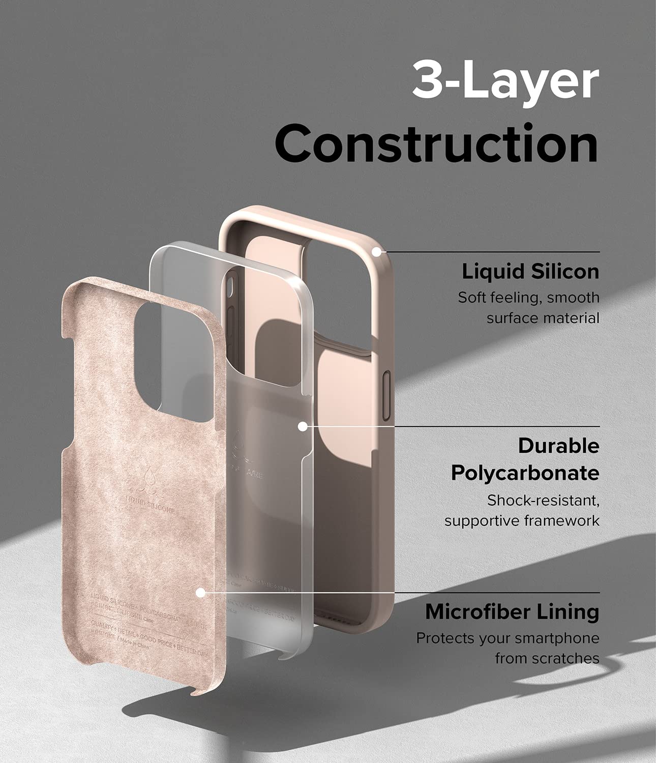 (Refurbished) Apple iPhone 14 Pro Max Back Cover Case | Silicone - Pink Sand