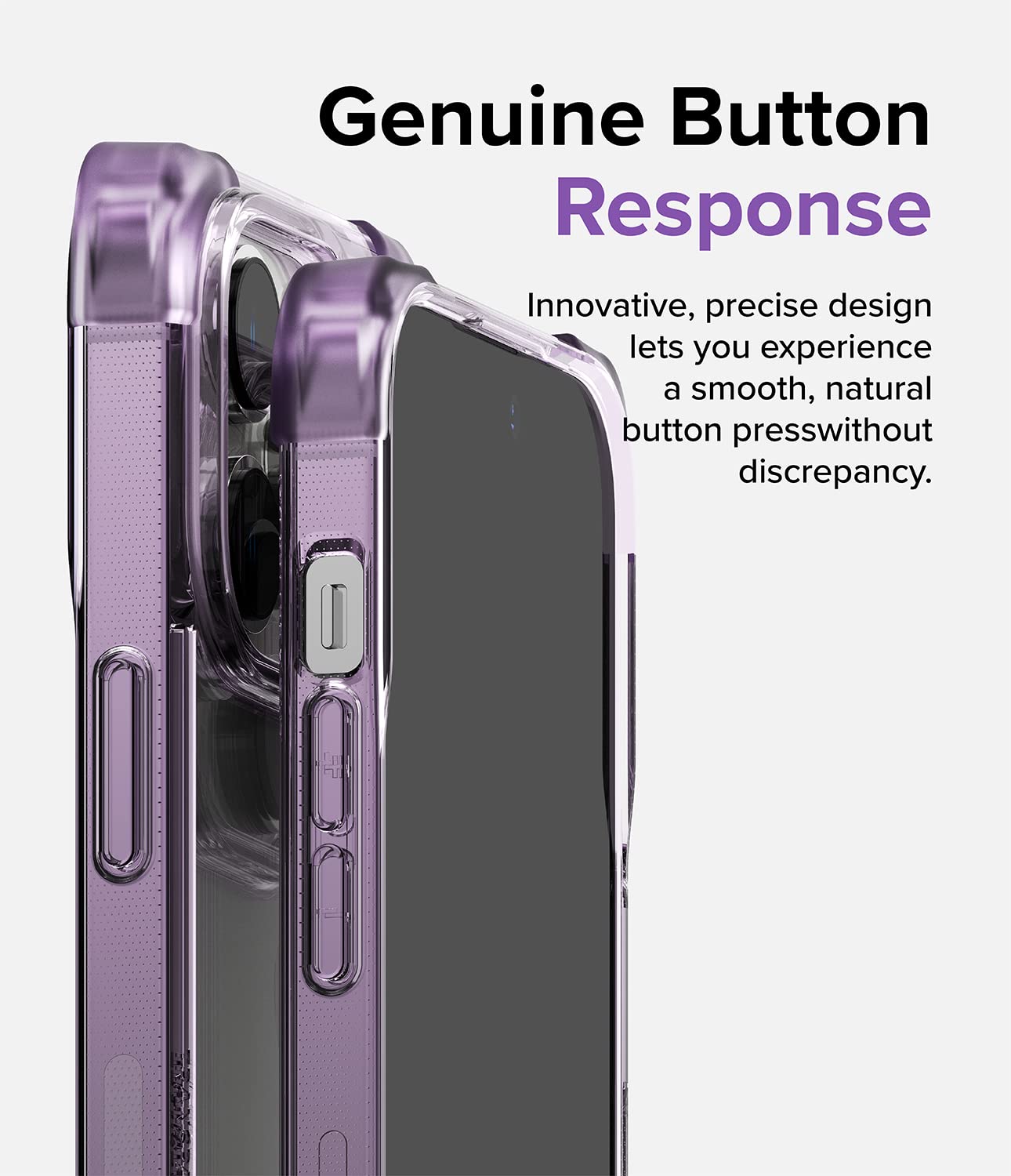 (Refurbished) Apple iPhone 14 pro Fusion Bumper - Clear Purple