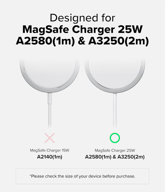 Ringke Magsafe Charger (2024) Case Slim (Charger Pad) - Matte Clear