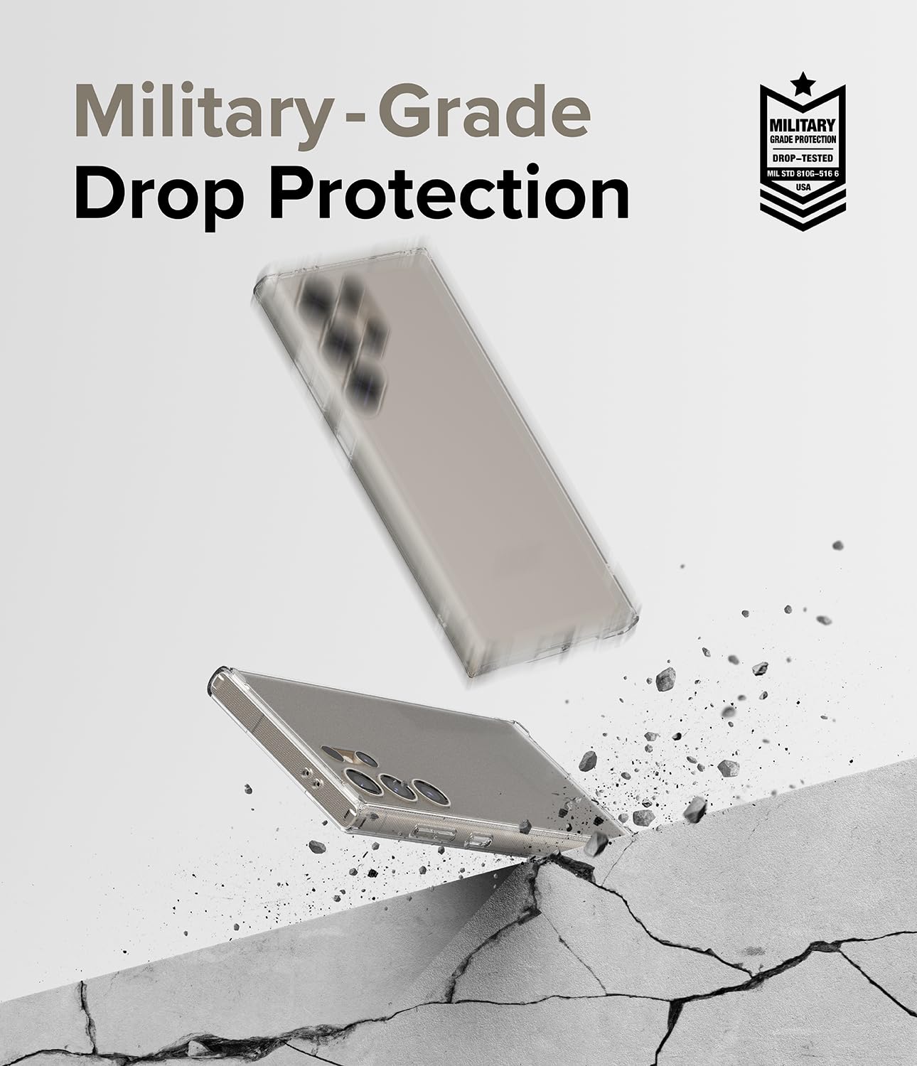 (Refurbished) Ringke Samsung Galaxy S24 Ultra Back Cover Case Fusion Matte - Matte Clear