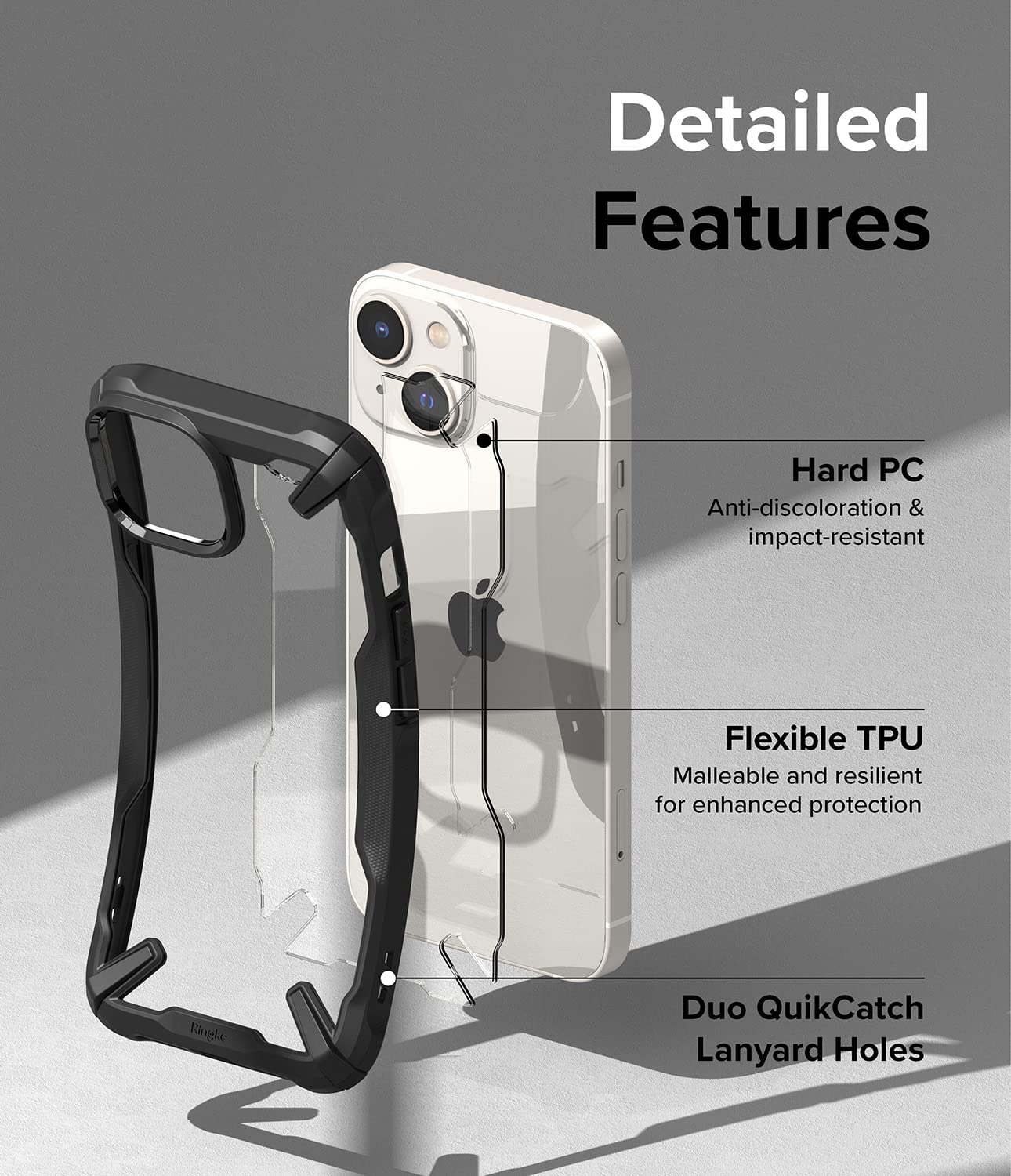 (Refurbished) Apple iPhone 14 Plus Back Cover Case | Fusion X - Black