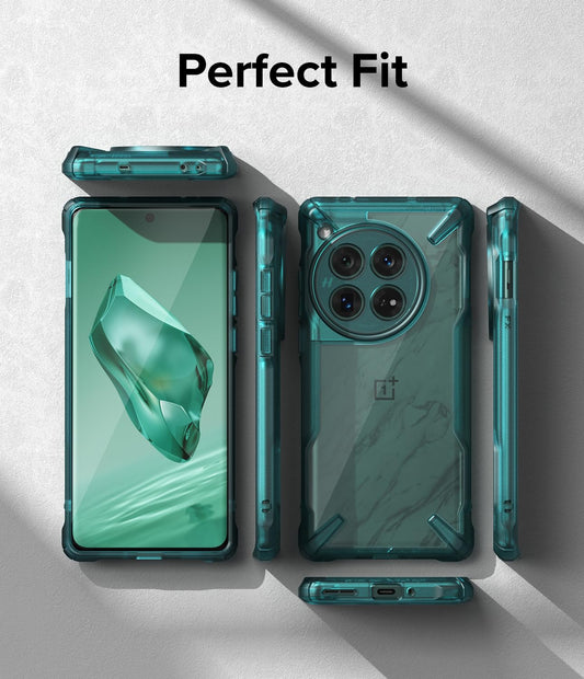 (Refurbished) Ringke OnePlus 12 5G Back Cover Case Fusion-X - Turquoise Green