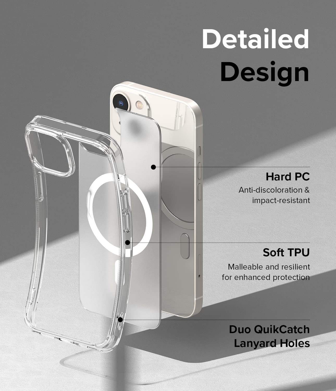 (Refurbished) Apple iPhone 14 Plus Back Cover Case | Fusion Magnetic - Matte Clear