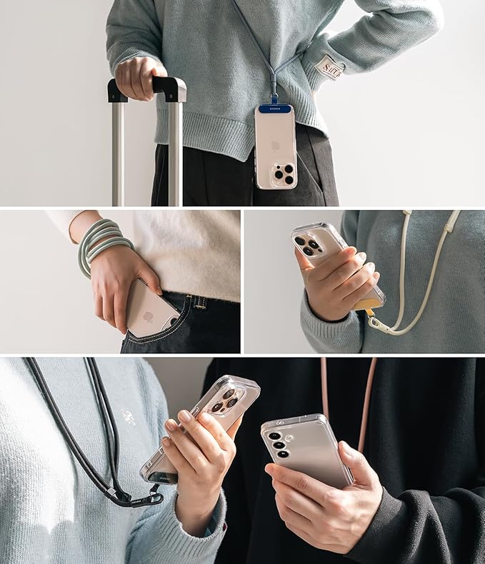 Holder Link Flow Adjustable Shoulder Y-Type Strap with Patch - Calm Black