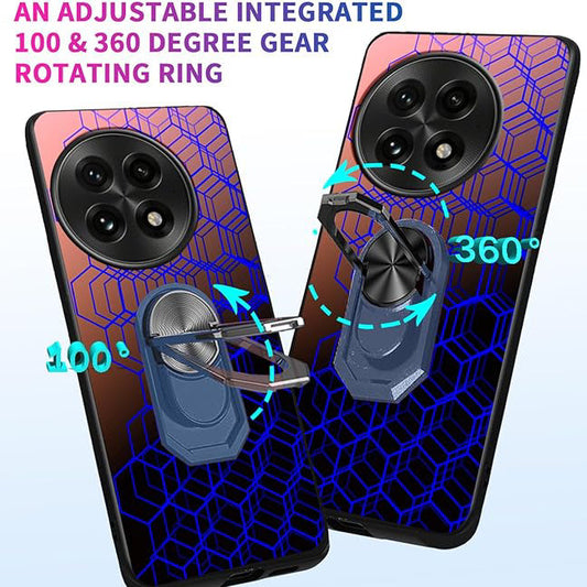 Blue Geometric Gradient Cube Case - OnePlus