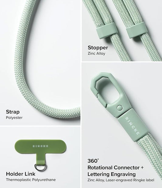 Holder Link Flow Adjustable Shoulder Y-Type Strap with Patch - Mute Mint