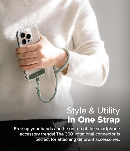 Holder Link Flow Adjustable Hand P-Type Strap with Patch - Mute Mint