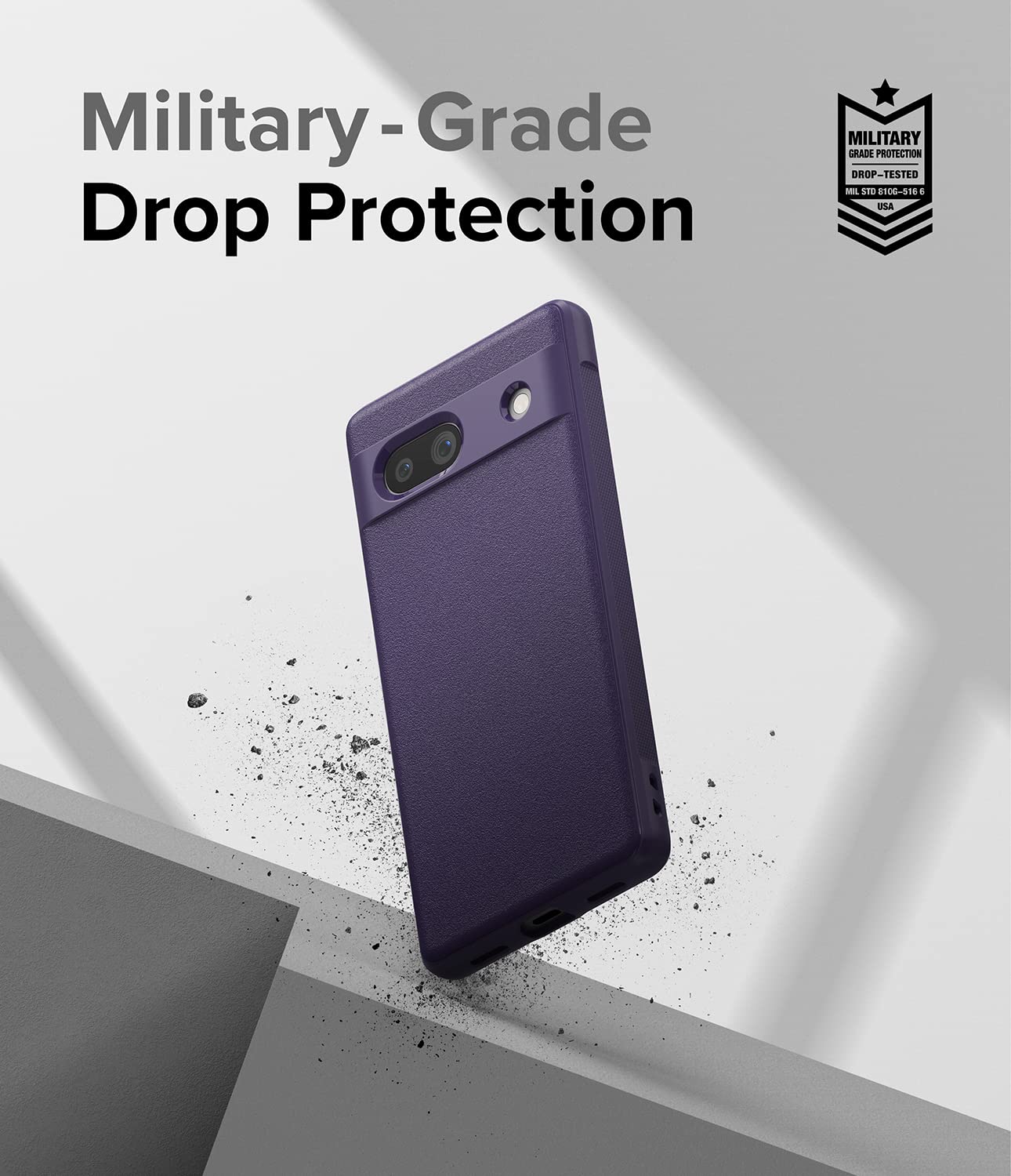 (Refurbished) Google Pixel 7a Back Cover Case Onyx - Purple