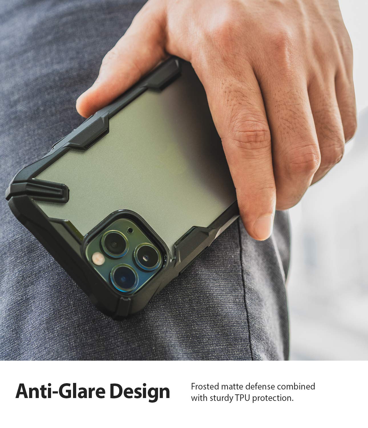 (Refurbished) Apple iPhone 11 Pro Back Cover Case | Fusion X - Matte black
