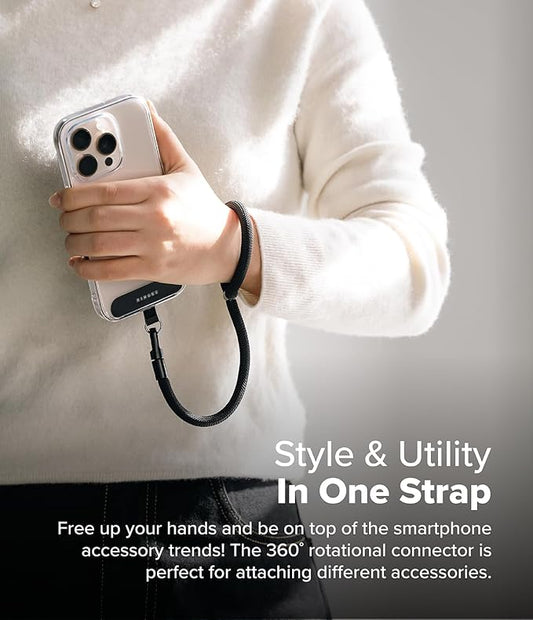 Holder Link Flow Adjustable Hand P-Type Strap with Patch - Calm Black