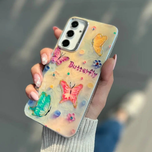 Colorful Butterfly Phone Case - Samsung