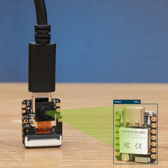 Seeed Studio XIAO ESP32S3 Sense: 2.4GHz Wi-Fi, BLE 5.0, OV2640 Camera Sensor, Digital Microphone, 8MB FLASH, 8MB PSRAM, Rich Interface, Battery Charging Supported, IoT, Embedded ML