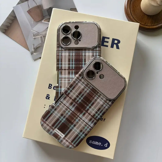 Vintage Chic Plaid Designer Case