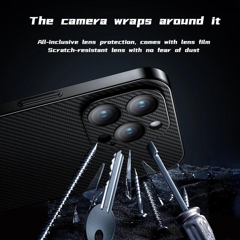 Premium Carbon Texture Magsafe Case - iPhone