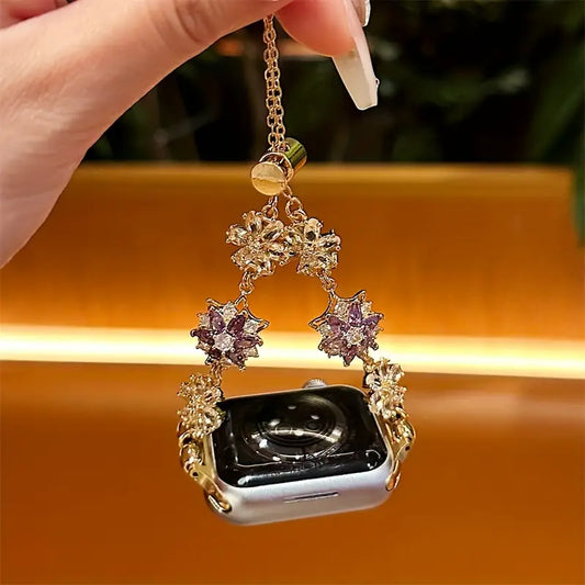 Chic Floral Spinner Bracelet Band