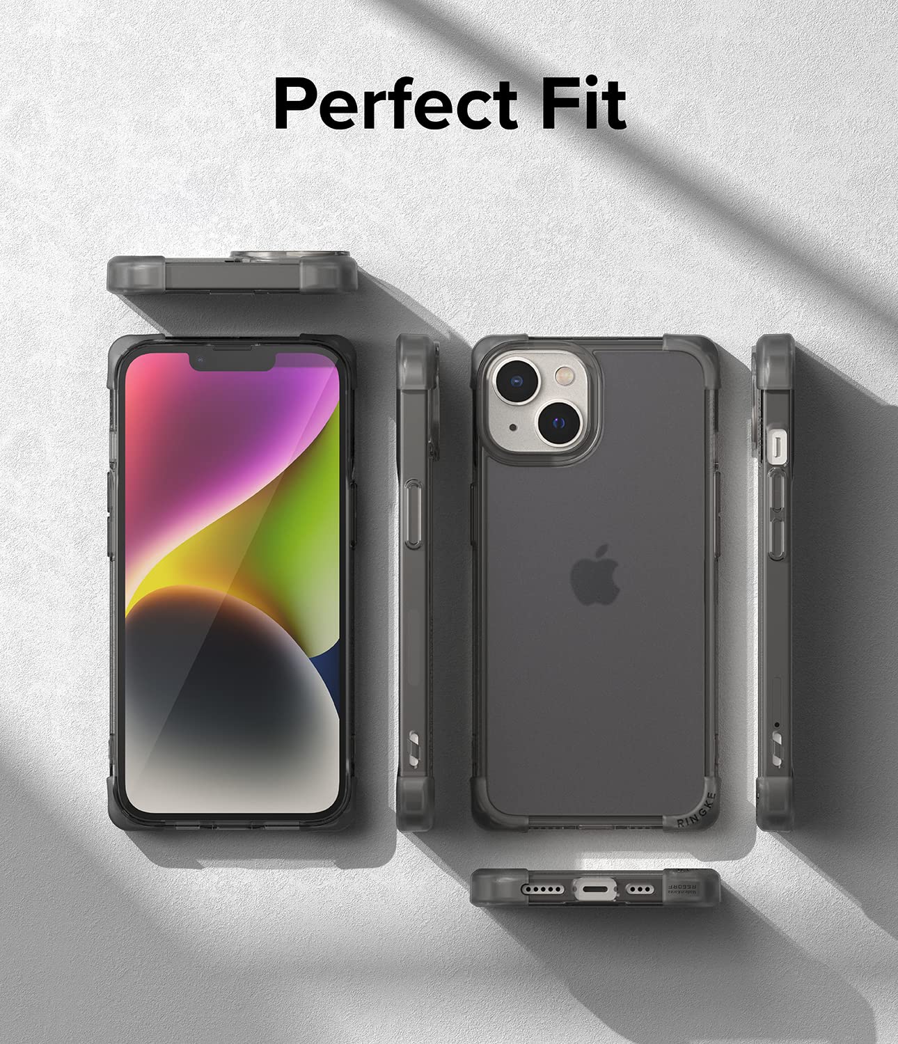 (Refurbished) Apple iPhone 14 Plus Fusion Bumper - Clear Black