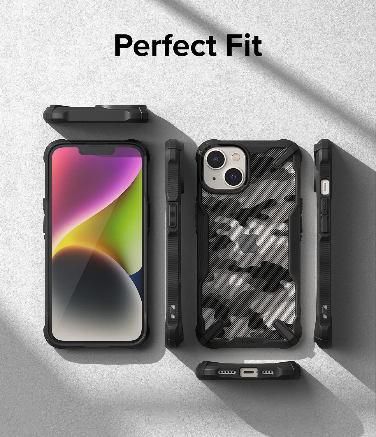 (Refurbished) Apple iPhone 14 Fusion X- Camo Black