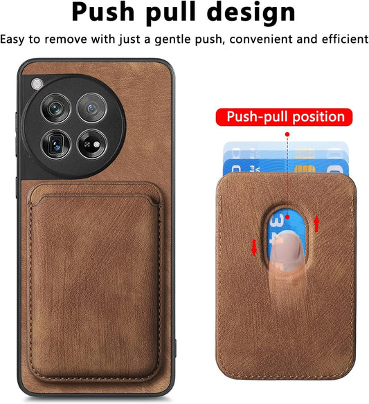 PU Leather Magnetic Flip Wallet Case- OnePlus